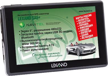 GPS-навигатор LEXAND SA5+