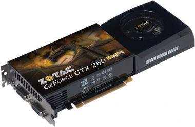 Видеокарта ZOTAC GeForce GTX 260 650 Mhz PCI-E 2.0