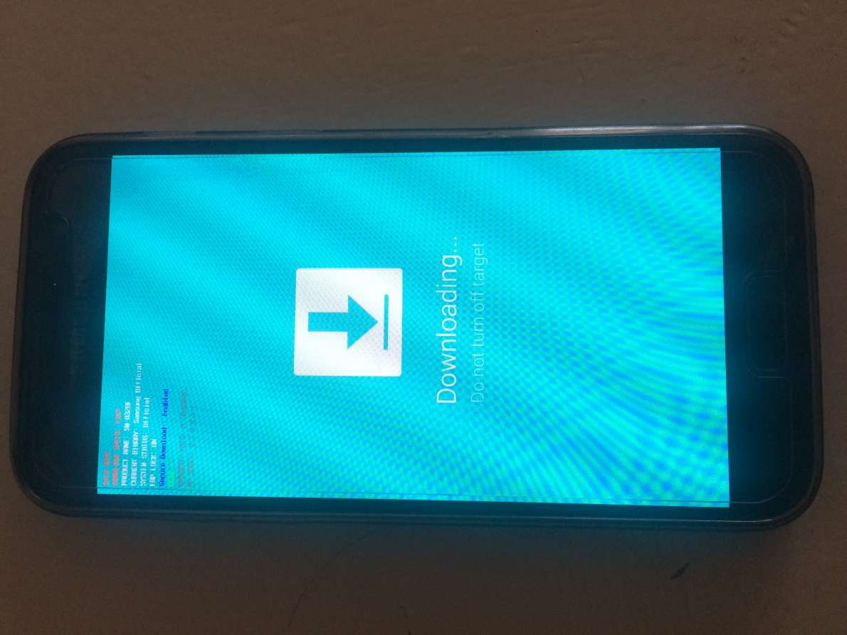 Samsung синий экран